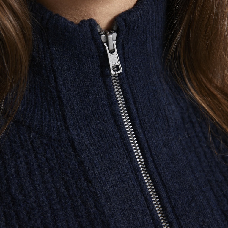 Zip knit cardigan "Zip Cardigan"